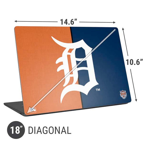 MLB Detroit Tigers Split Universal Laptop 18in (14.6 x 10.6in) Skin
