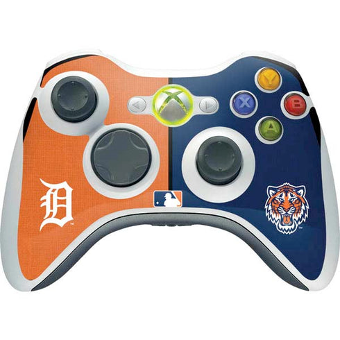 MLB Detroit Tigers Split Xbox 360 Wireless Controller Skin