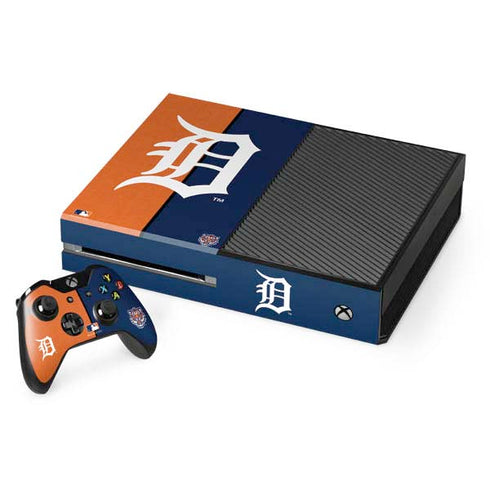 MLB Detroit Tigers Split Xbox One Console and Controller Bundle Skin