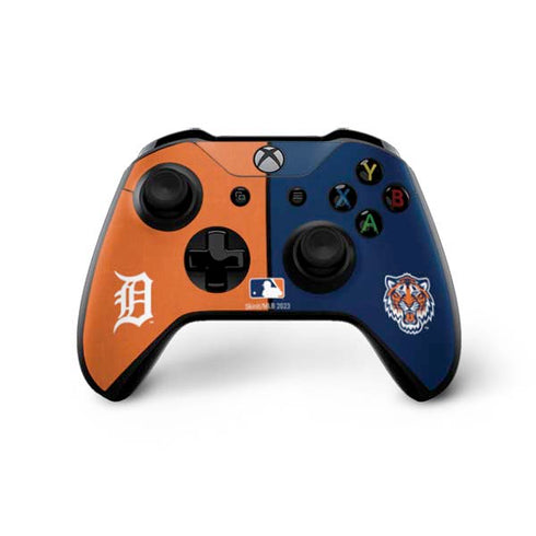 MLB Detroit Tigers Split Xbox One X Controller Skin