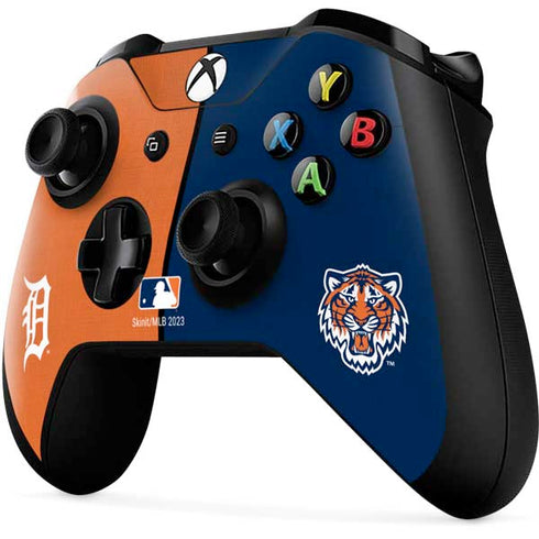 MLB Detroit Tigers Split Xbox One X Controller Skin