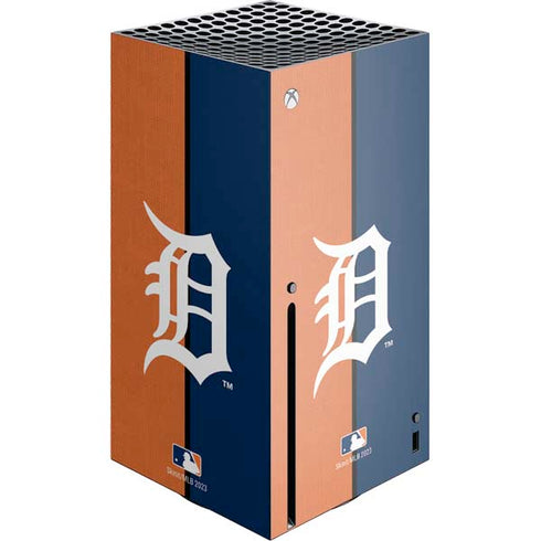 MLB Detroit Tigers Split Xbox Series X Console Skin
