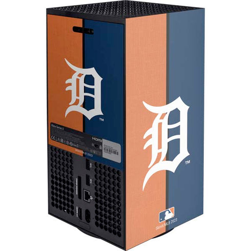 MLB Detroit Tigers Split Xbox Series X Console Skin