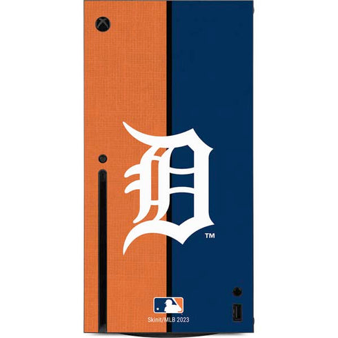 MLB Detroit Tigers Split Xbox Series X Console Skin