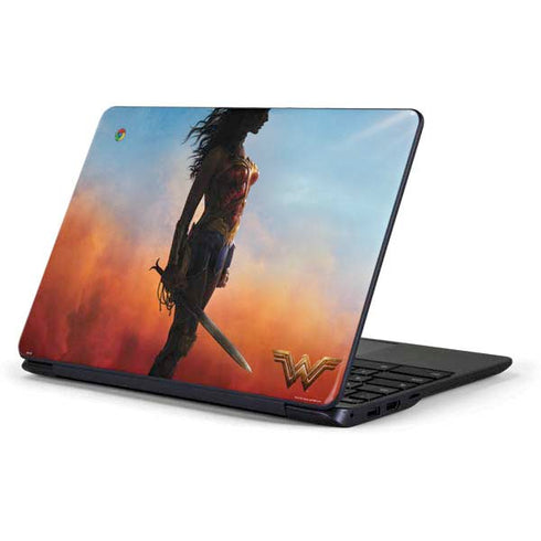 DC Comics Wonder Woman Movie Poster Stance Pose Samsung Chromebook Skin