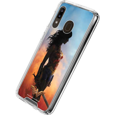 DC Comics Wonder Woman Movie Poster Stance Pose Galaxy A30 Clear Case