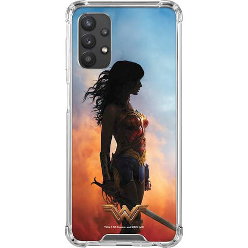 DC Comics Wonder Woman Movie Poster Stance Pose Galaxy A32 5G Clear Case