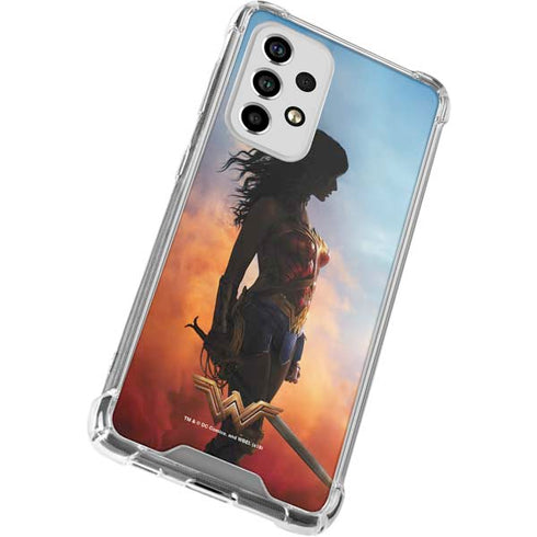 DC Comics Wonder Woman Movie Poster Stance Pose Galaxy A53 5G Clear Case