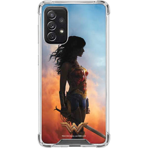 DC Comics Wonder Woman Movie Poster Stance Pose Galaxy A72 5G Clear Case
