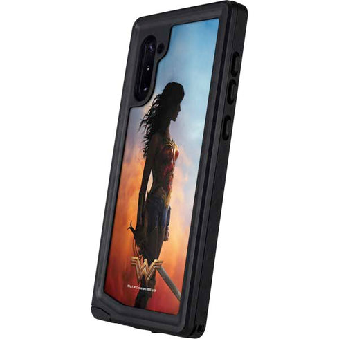 DC Comics Wonder Woman Movie Poster Stance Pose Galaxy Note 10 Waterproof Case