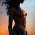 DC Comics Wonder Woman Movie Poster Stance Pose Galaxy Note 8 Skin