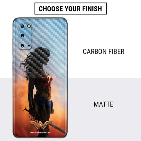 DC Comics Wonder Woman Movie Poster Stance Pose Galaxy S20 Skin