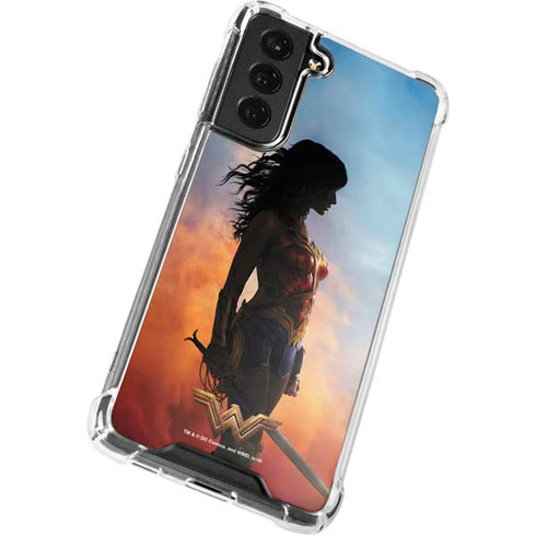 DC Comics Wonder Woman Movie Poster Stance Pose Galaxy S21 FE Clear Case
