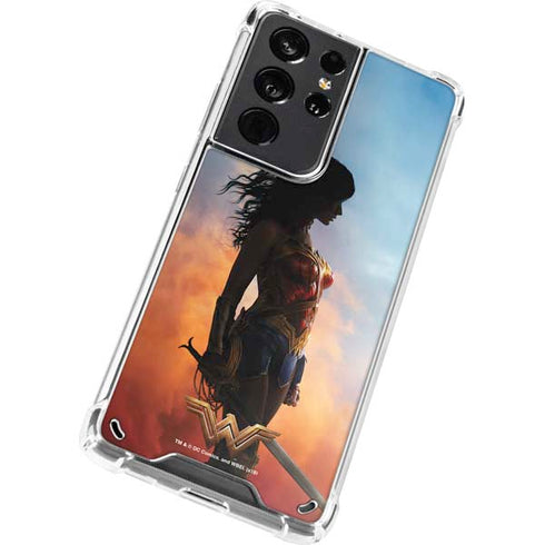 DC Comics Wonder Woman Movie Poster Stance Pose Galaxy S21 Ultra 5G Clear Case