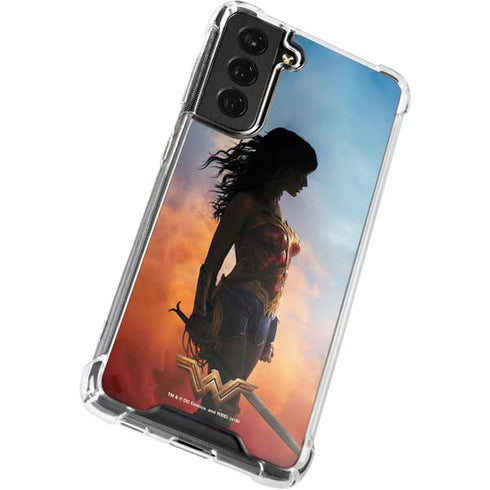 DC Comics Wonder Woman Movie Poster Stance Pose Galaxy S22 Plus Clear Case