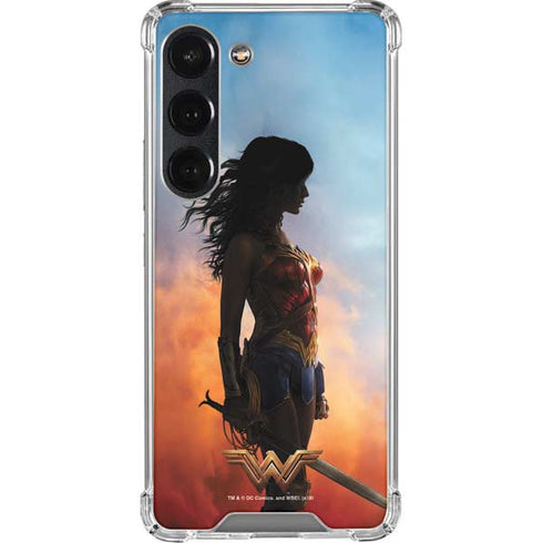 DC Comics Wonder Woman Movie Poster Stance Pose Galaxy S23 Clear Case