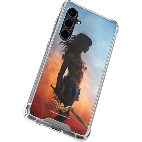 DC Comics Wonder Woman Movie Poster Stance Pose Galaxy S23 FE Clear Case
