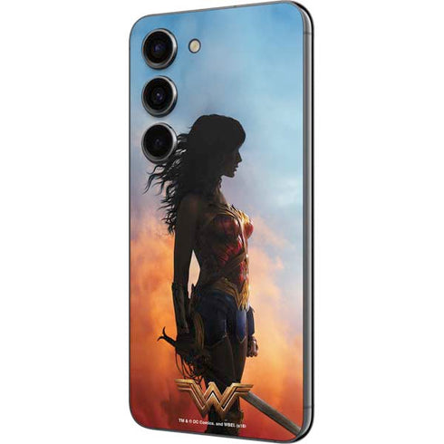 DC Comics Wonder Woman Movie Poster Stance Pose Galaxy S23 Skin