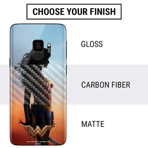 DC Comics Wonder Woman Movie Poster Stance Pose Galaxy S9 Skin