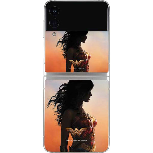 DC Comics Wonder Woman Movie Poster Stance Pose Galaxy Z Flip3 5G Skin