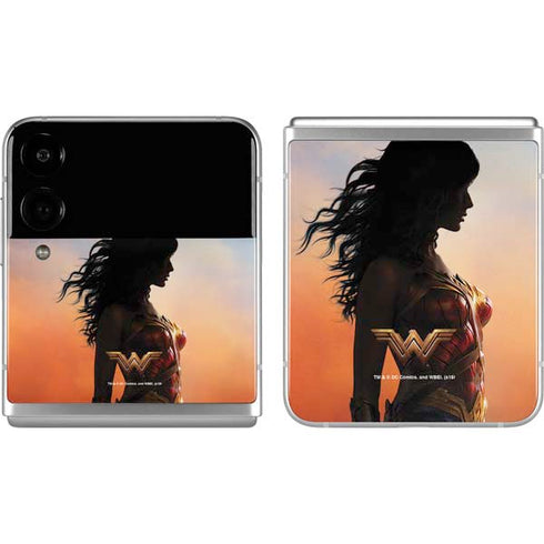 DC Comics Wonder Woman Movie Poster Stance Pose Galaxy Z Flip4 5G Skin