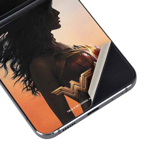 DC Comics Wonder Woman Movie Poster Stance Pose Galaxy Z Flip5 5G Skin
