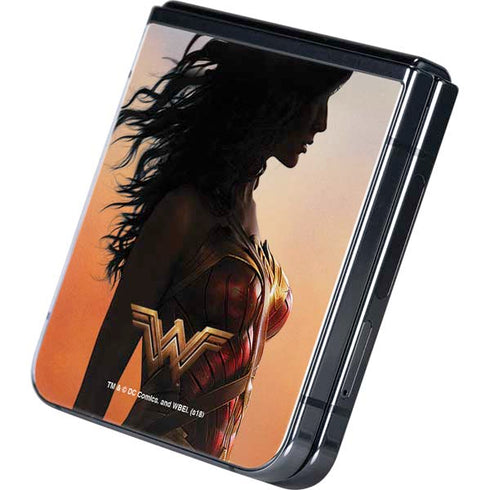 DC Comics Wonder Woman Movie Poster Stance Pose Galaxy Z Flip5 5G Skin