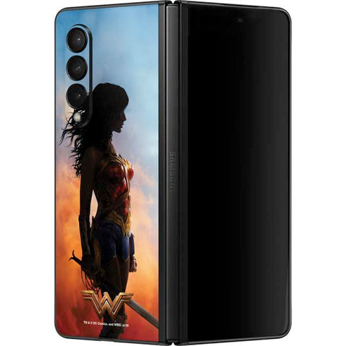 DC Comics Wonder Woman Movie Poster Stance Pose Galaxy Z Fold3 5G Skin