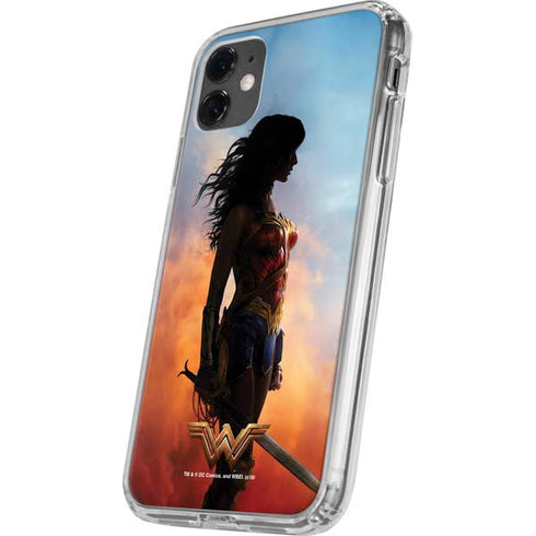 DC Comics Wonder Woman Movie Poster Stance Pose iPhone 11 Clear Case