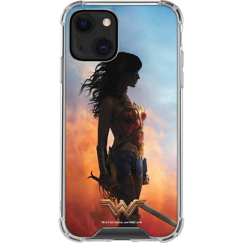 DC Comics Wonder Woman Movie Poster Stance Pose iPhone 14 Plus Clear Case