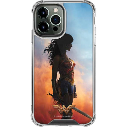 DC Comics Wonder Woman Movie Poster Stance Pose iPhone 15 Pro Max Clear Case