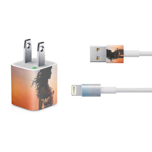 DC Comics Wonder Woman Movie Poster Stance Pose iPhone Charger (5W USB) Skin