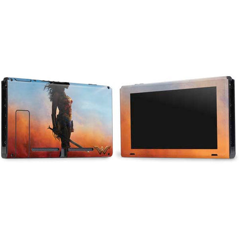 DC Comics Wonder Woman Movie Poster Stance Pose Nintendo Switch Bundle Skin