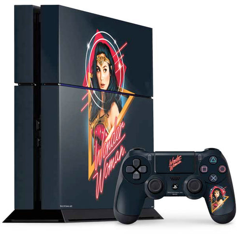 Wonder Woman 1984 (2020) Character Movie Poster PS4 Console and Controller Bundle Skin