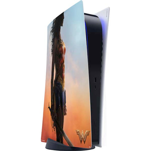 DC Comics Wonder Woman Movie Poster Stance Pose PS5 Digital Edition Console Skin
