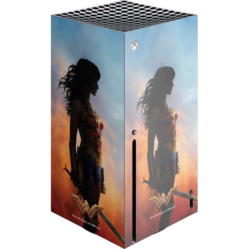 DC Comics Wonder Woman Movie Poster Stance Pose Xbox Series X Console Skin