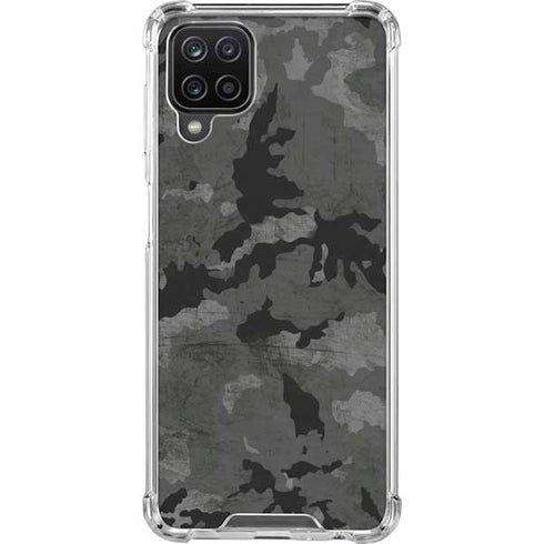 Digital Camo Galaxy A12 Clear Case