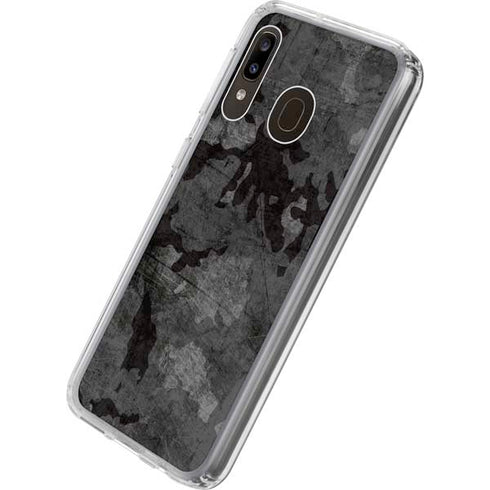 Digital Camo Galaxy A20 Clear Case