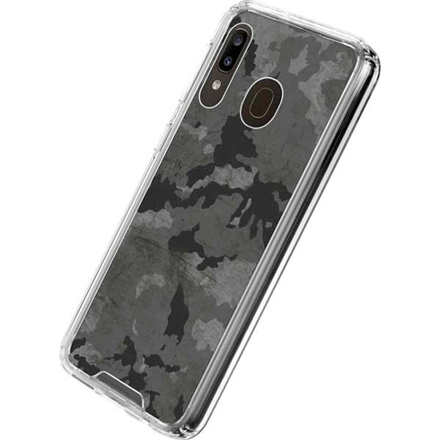 Digital Camo Galaxy A30 Clear Case