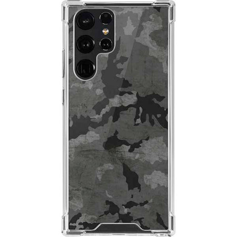 Digital Camo Galaxy S22 Ultra Clear Case