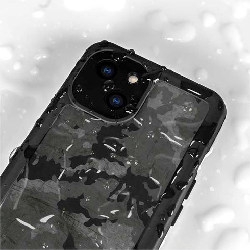 Digital Camo iPhone 15 Waterproof Case
