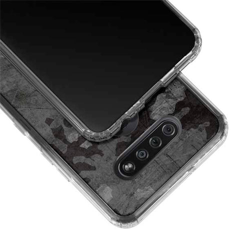 Digital Camo LG K51/Q51 Clear Case