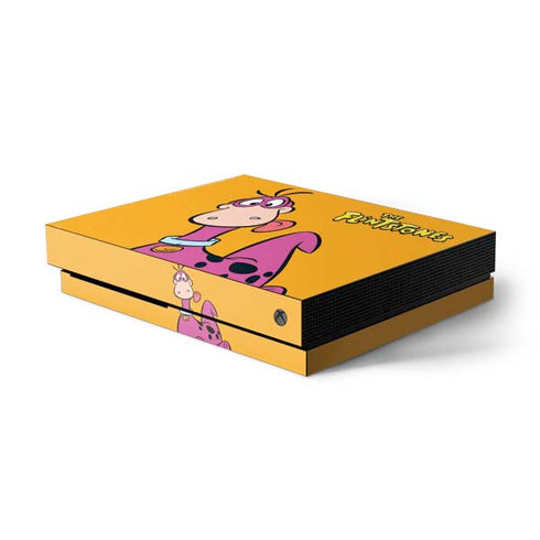 The Flinstones Dino Xbox One X Console Skin