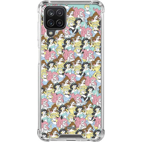 Disney Princess Disney Princesses Pattern Galaxy A12 Clear Case