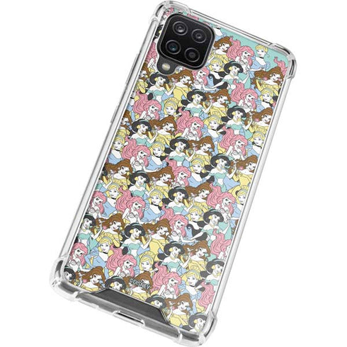 Disney Princess Disney Princesses Pattern Galaxy A12 Clear Case