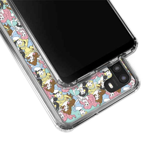 Disney Princess Disney Princesses Pattern Galaxy A21 Clear Case