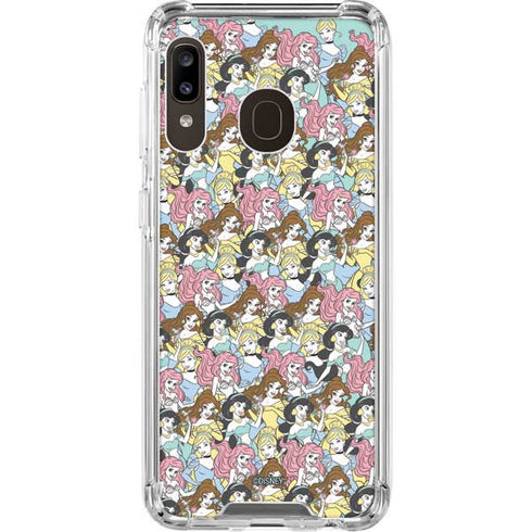 Disney Princess Disney Princesses Pattern Galaxy A30 Clear Case