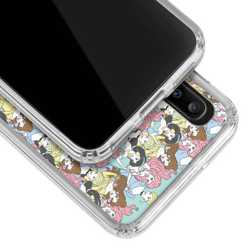Disney Princess Disney Princesses Pattern Galaxy A30 Clear Case