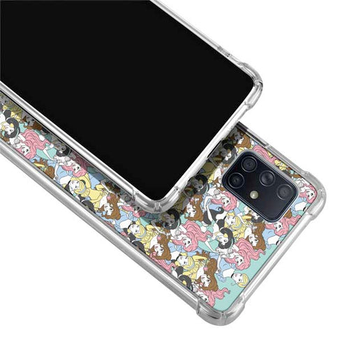 Disney Princess Disney Princesses Pattern Galaxy A71 5G Clear Case