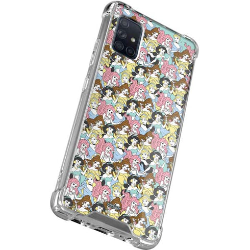 Disney Princess Disney Princesses Pattern Galaxy A71 5G Clear Case